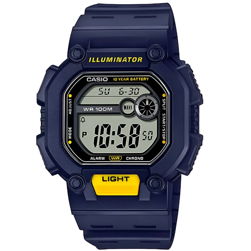 RELOJ CASIO HOMBRE DIGITAL W737H2AVDF CLASSIC LINE AZUL - 6
