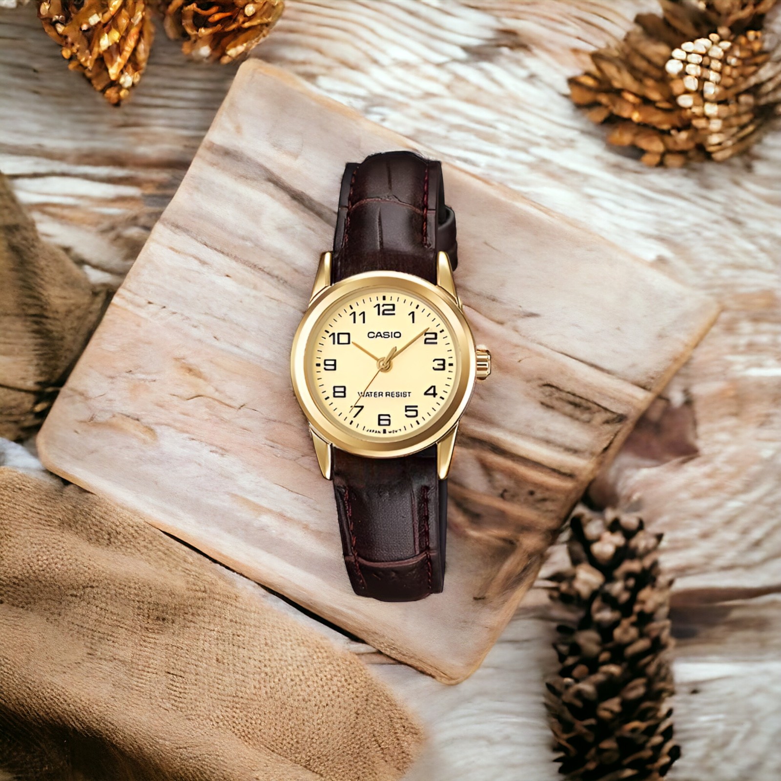 RELOJ CASIO MUJER CUARZO LTPV001GL9BUDF GOLDEN EDITION - 4