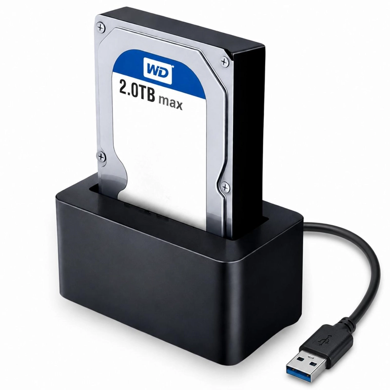 LECTOR DISCOS ULINK SATA USB 3.0 HIGH SPEED DOCK STATION DCK300 - 2