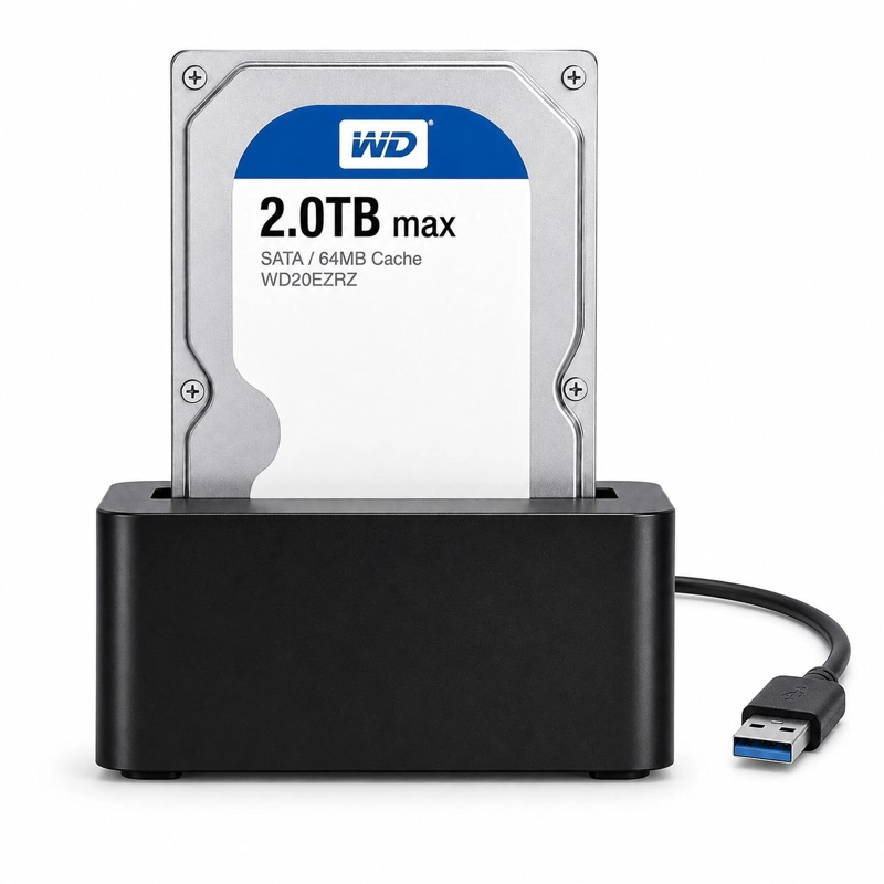 LECTOR DISCOS ULINK SATA USB 3.0 HIGH SPEED DOCK STATION DCK300 - 3