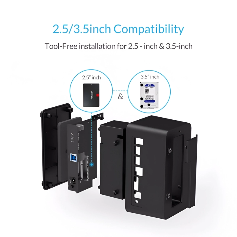 LECTOR DISCOS ULINK SATA USB 3.0 HIGH SPEED DOCK STATION DCK300 - 8