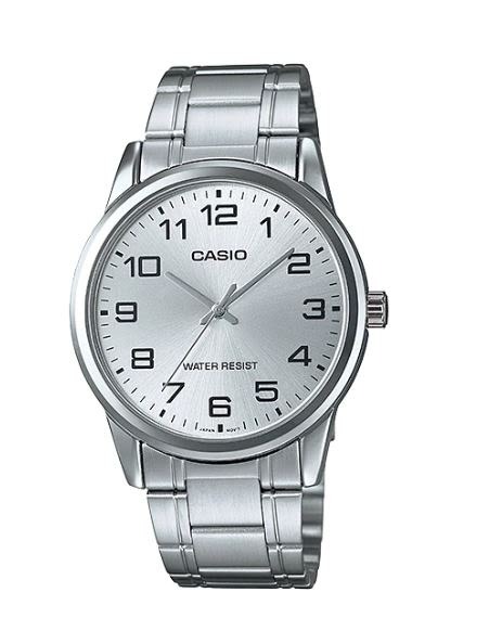 RELOJ CASIO HOMBRE MTPV001D7BUDF METALICO CROMADO - 1