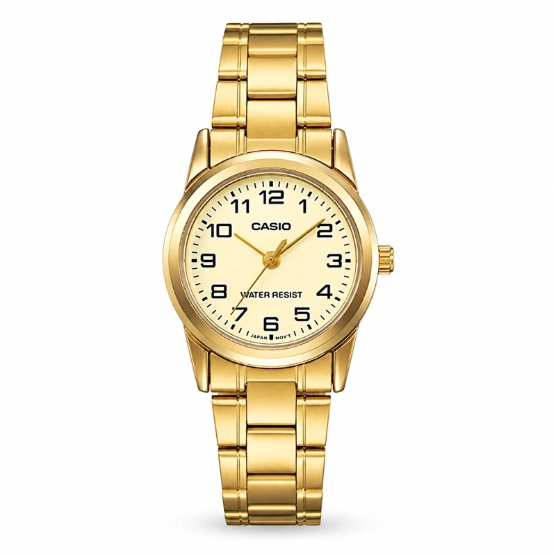 RELOJ CASIO MUJER CUARZO LTPV001G9BUDF GOLDEN EDITION - 1