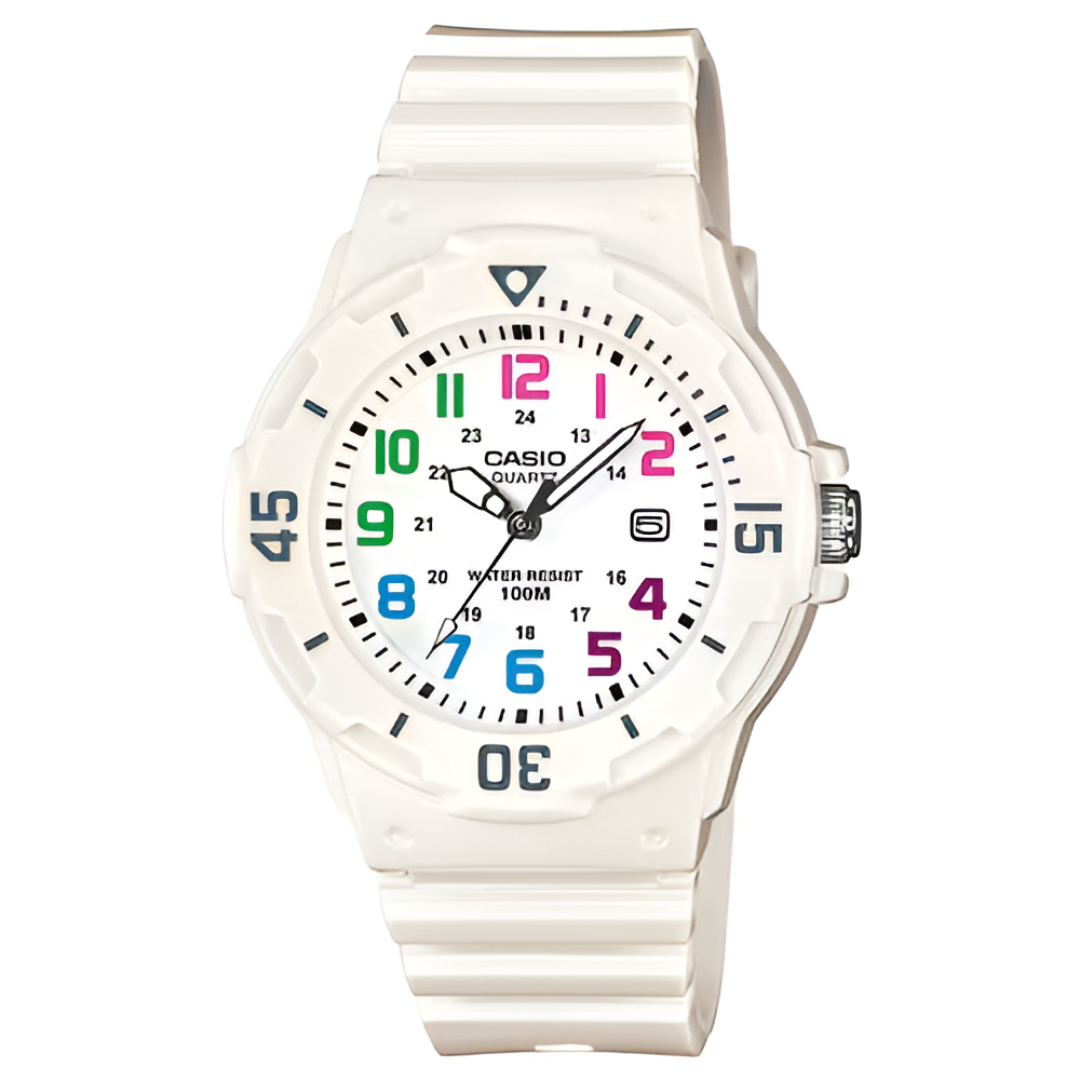 RELOJ CASIO NIÑA CUARZO LRW200H7BVDF WHITE - 2