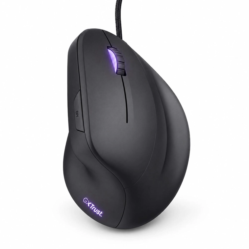 MOUSE GAMER VERTICAL TRUST GXT 144 REXX 10000 DPI ERGONOMICO - 3