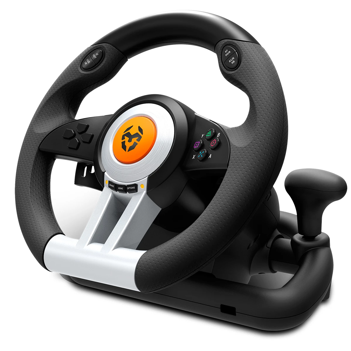 KIT VOLANTE CON PEDALES KROM K-WHEEL PREMIUM PS4 XBOX ONE PC - 3