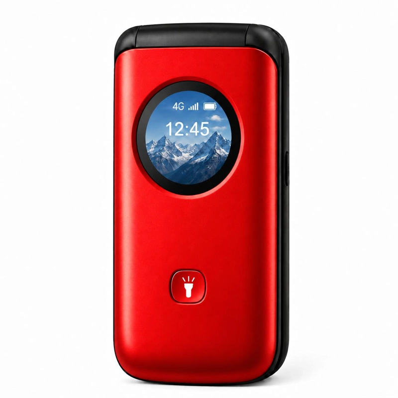 CELULAR ADULTO MAYOR 4G TIPO ALMEJA LIBERADO BOTON SOS ROJO - 2