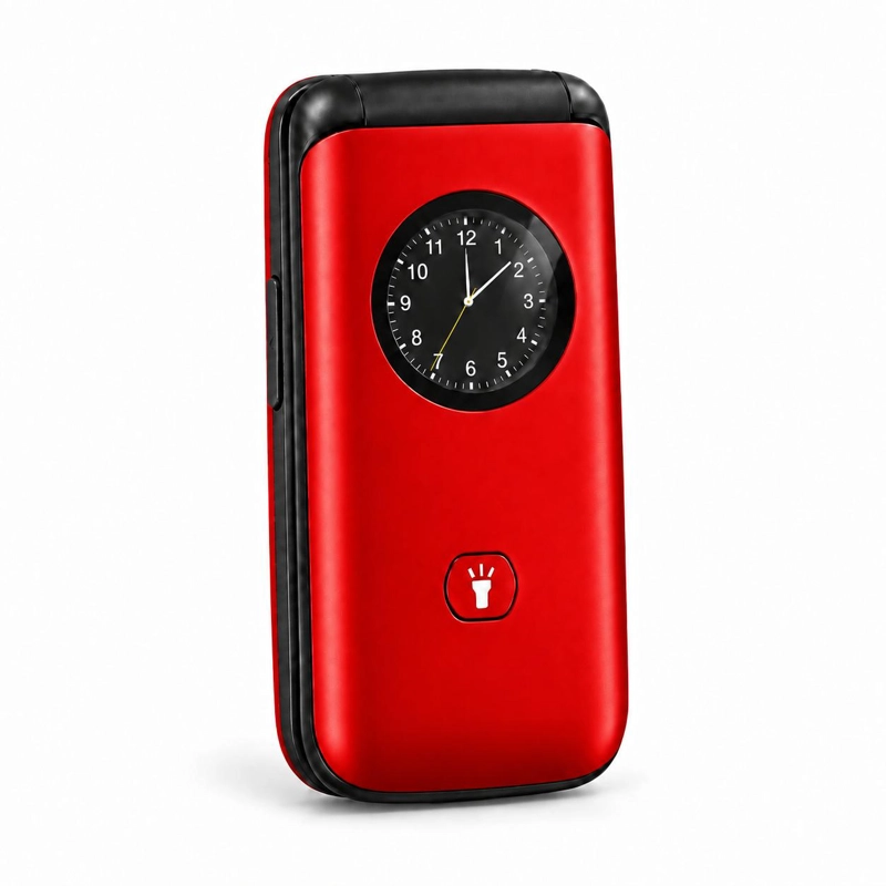 CELULAR ADULTO MAYOR 4G TIPO ALMEJA LIBERADO BOTON SOS ROJO - 4