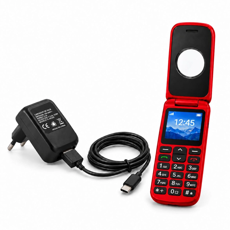 CELULAR ADULTO MAYOR 4G TIPO ALMEJA LIBERADO BOTON SOS ROJO - 9
