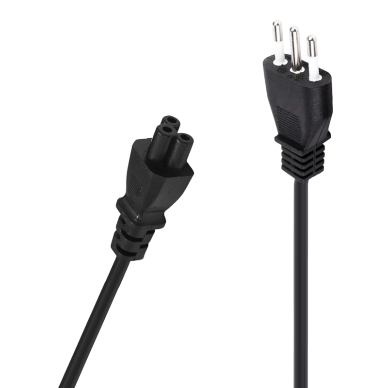 CABLE DE PODER TIPO TRÉBOL 1.8 MT REFORZADO 220V / 3 PIN OEM - 5
