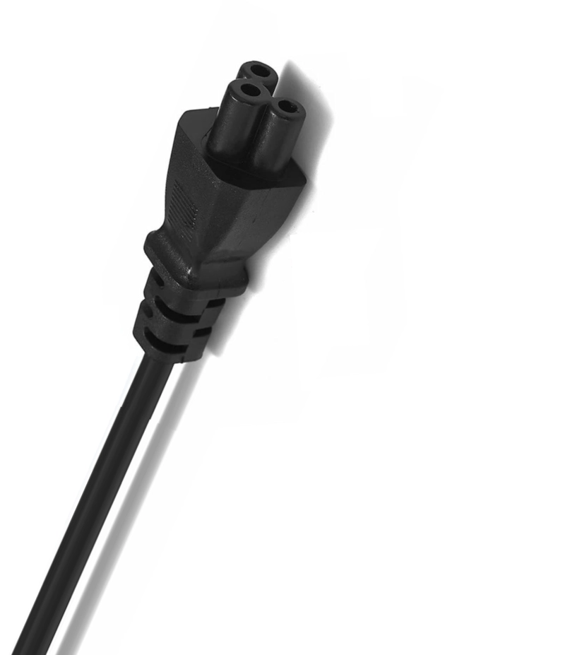 CABLE DE PODER TIPO TRÉBOL 1.8 MT REFORZADO 220V / 3 PIN OEM - 6