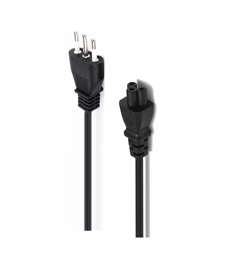 CABLE DE PODER TIPO TRÉBOL 1.8 MT REFORZADO 220V / 3 PIN OEM - 7