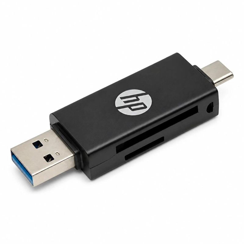 LECTOR DE MEMORIAS HP SD & MICRO SD + PUERTO USB C + USB 112 - 4