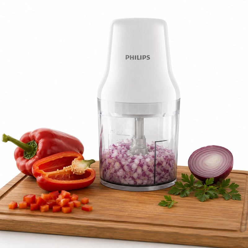 PICADORA PHILIPS HR1393 220V MULTIFUNCIONAL 700ML 450W INOX - 3
