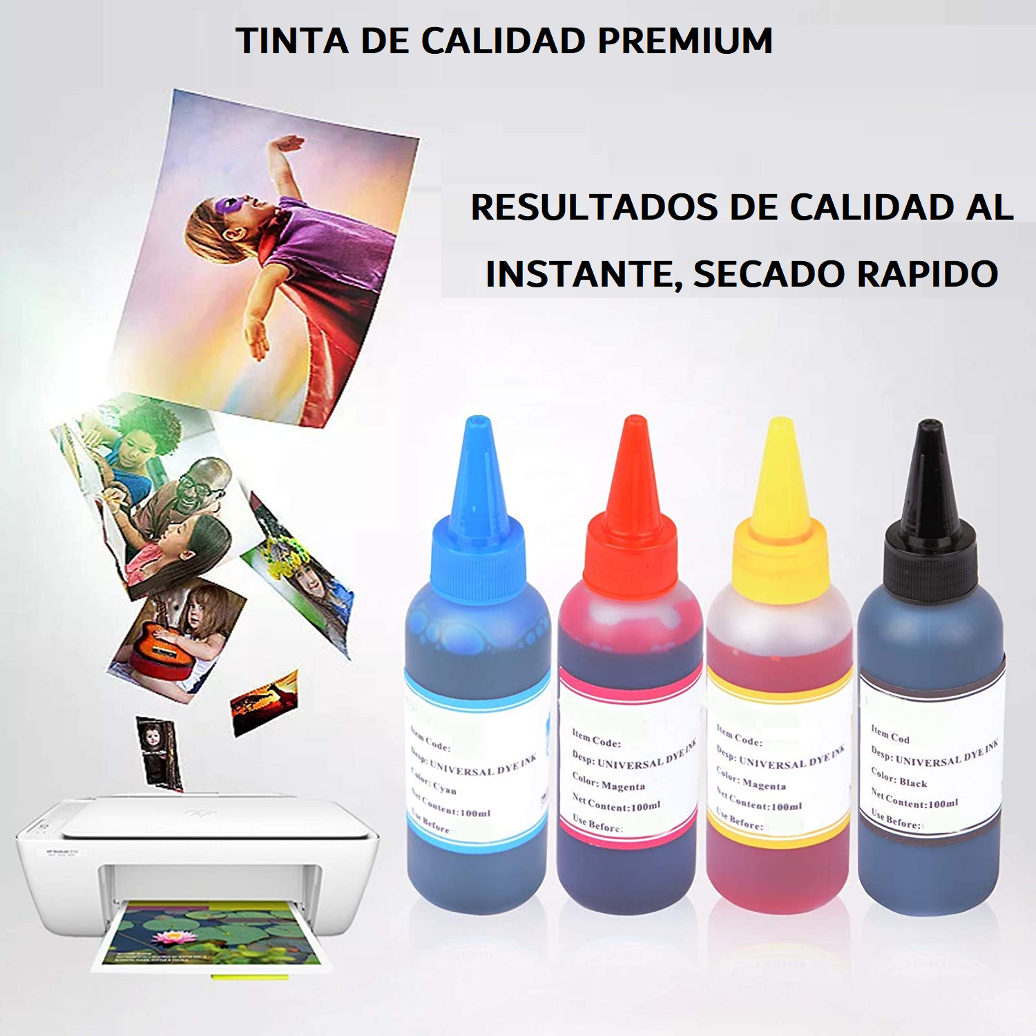 TINTA MAGENTA PARA RECARGAR IMPRESORAS 100ML PREMIUM QUALITY - 3