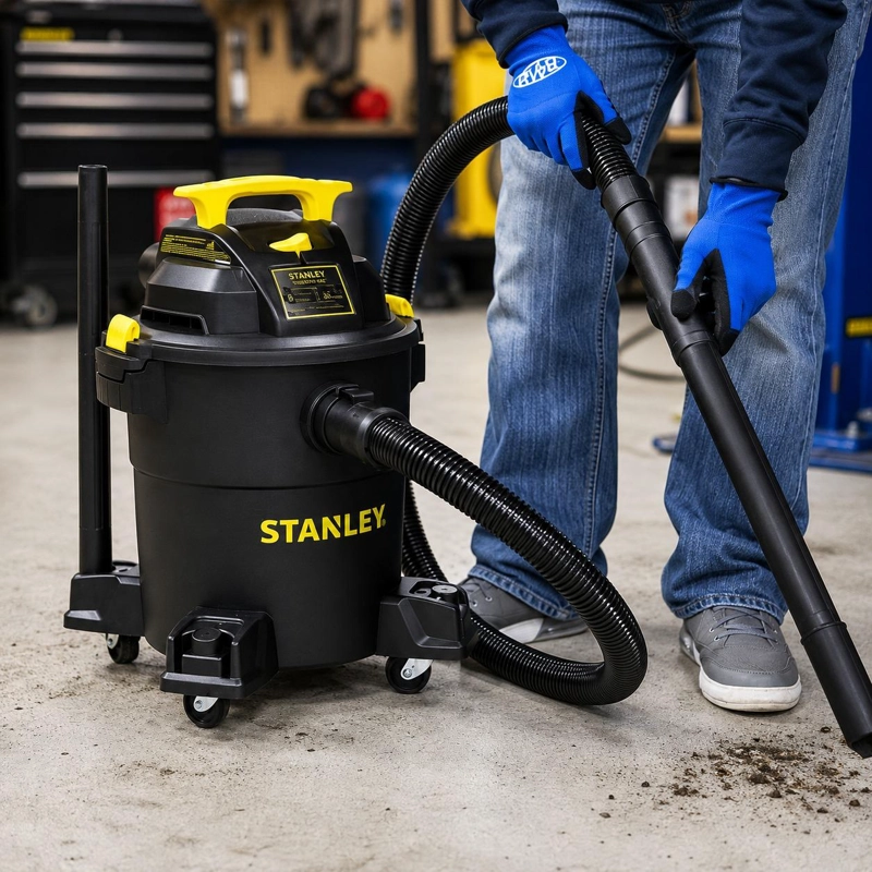 ASPIRADORA STANLEY 5HP FUNCION SECO & HUMEDO 30L 19117 BLACK - 5