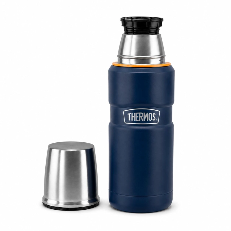 TERMO PREMIUM THERMOS KING INOX SK2000 470ML 18H/24H AZUL - 5