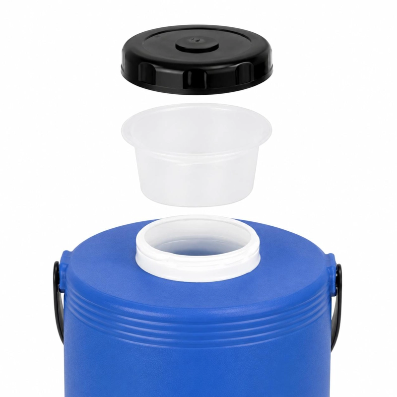 MAXI TERMO 6 LITROS TERMOLAR AZUL PARA AGUA CALIENTE Y FRIA - 7