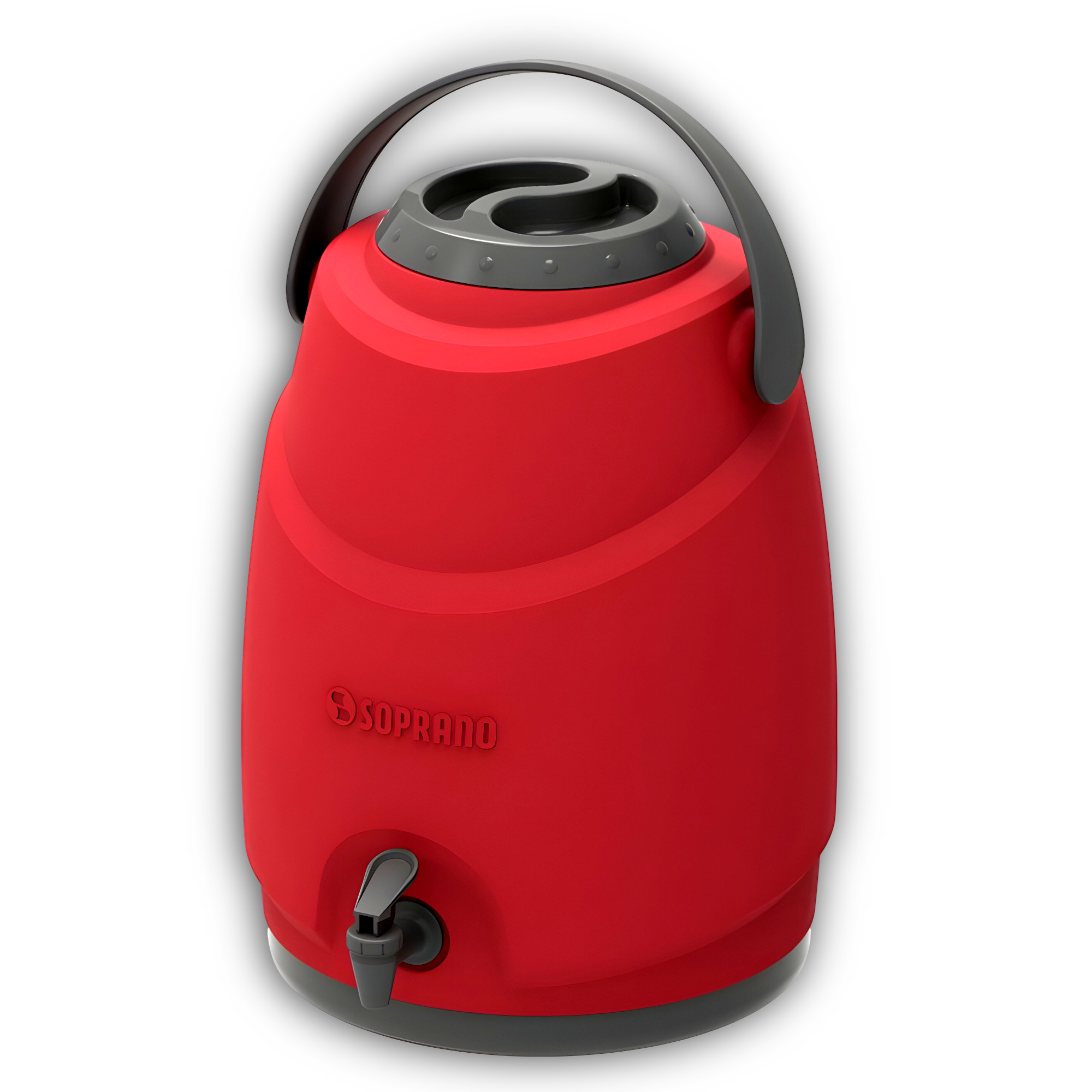 MAXI TERMO 12 LITROS SOPRANO ROJO PARA AGUA FRIA Y CALIENTE - 2