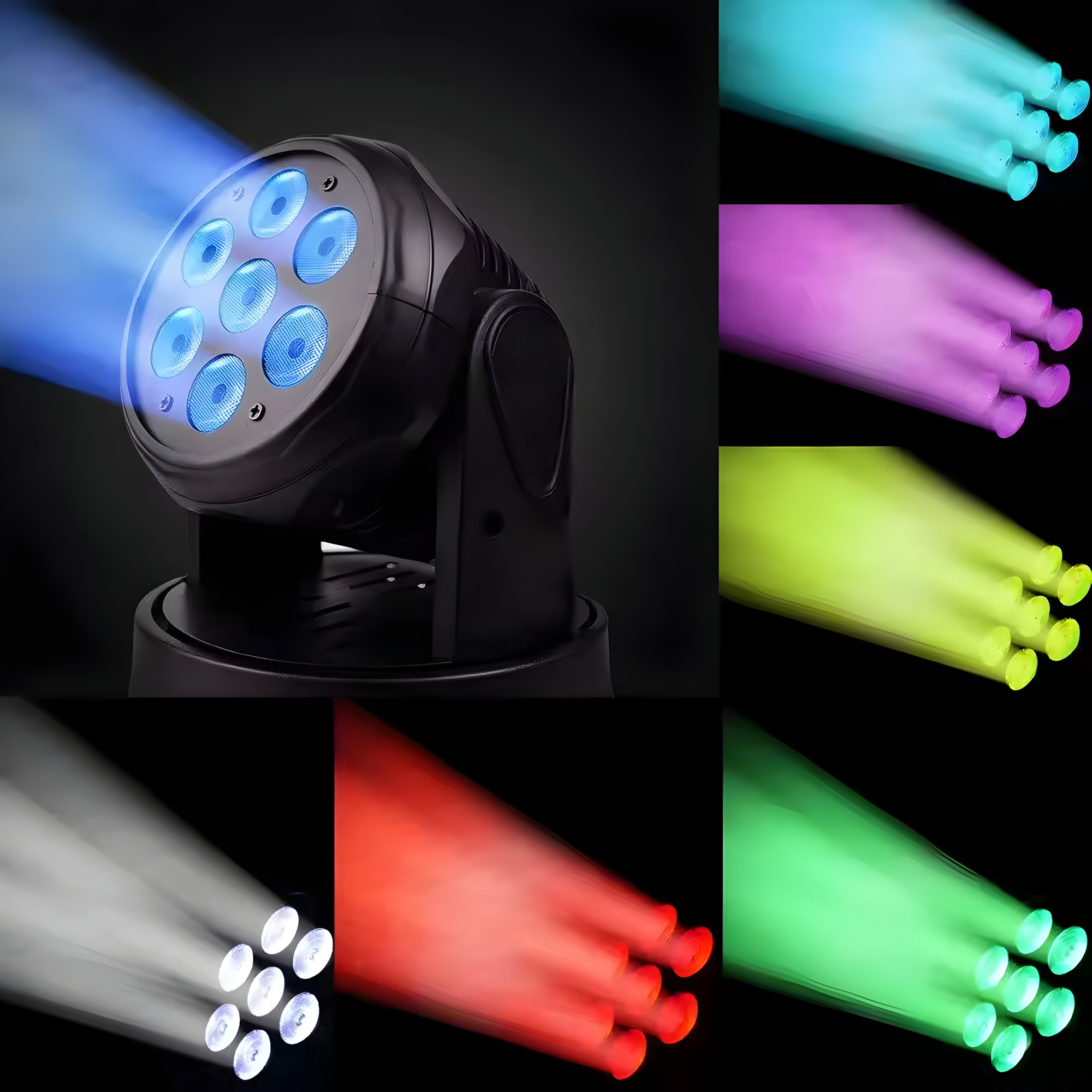 CABEZA ROBÓTICA RITMICA DMX OEM DJPOWER FULL RGB LED 56W M070PRO - 4