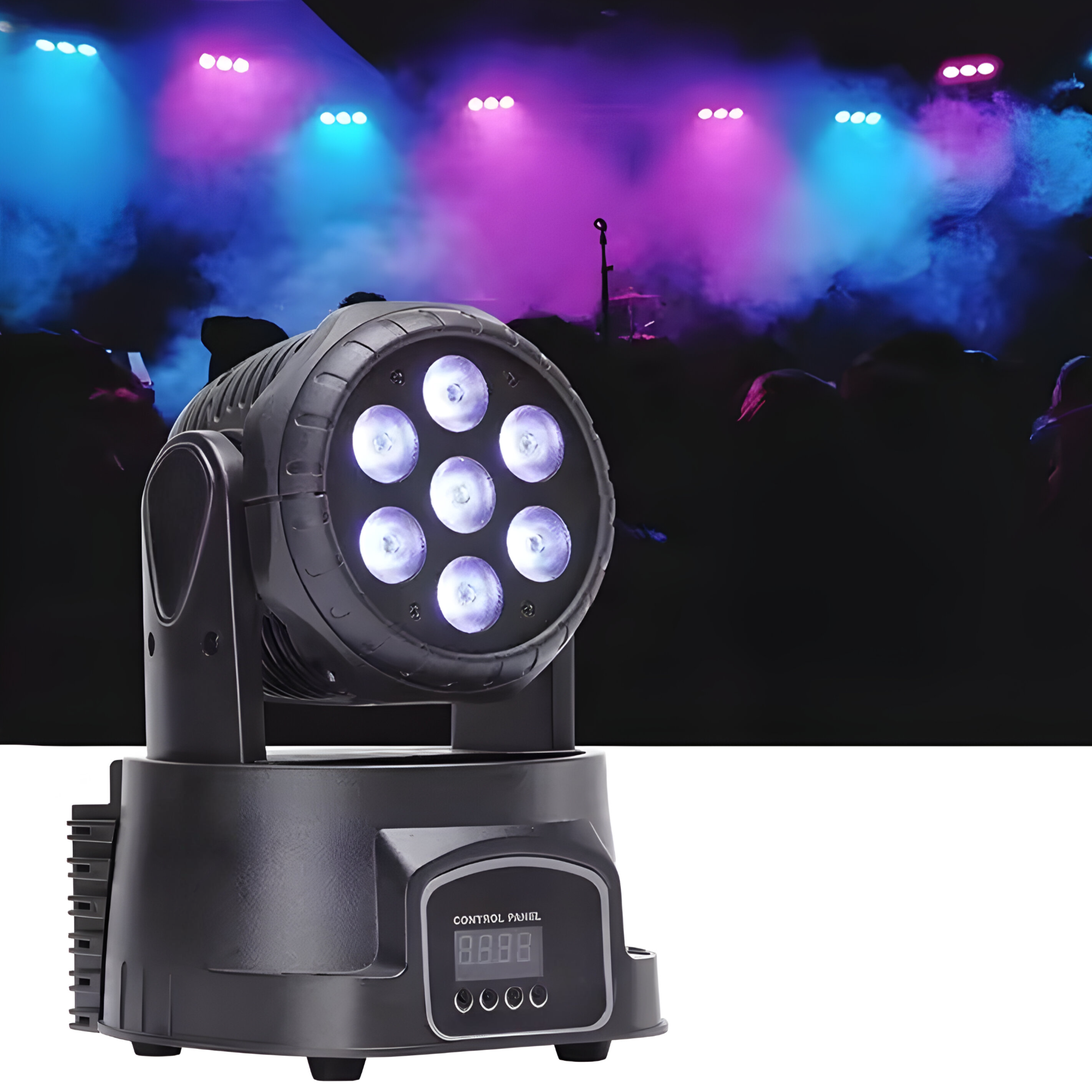 CABEZA ROBÓTICA RITMICA DMX OEM DJPOWER FULL RGB LED 56W M070PRO - 5