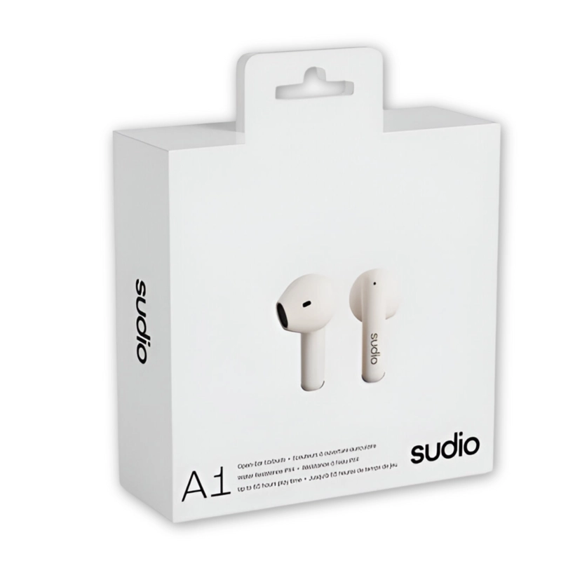 AUDIFONOS SUDIO PREMIUM LINE EARPHONES A1 TWS MIDNIGHT WHITE - 1