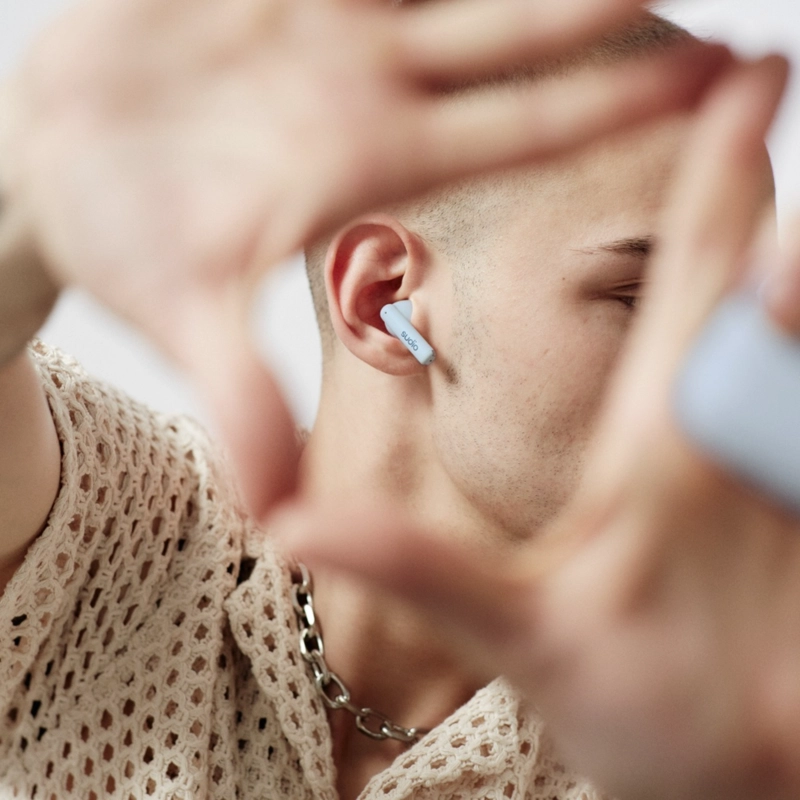 AUDÍFONOS SUDIO TRUE WIRELESS LINE EARPHONES A1 MIDNIGHT BLUETOOTH AZUL PREMIUM - 7