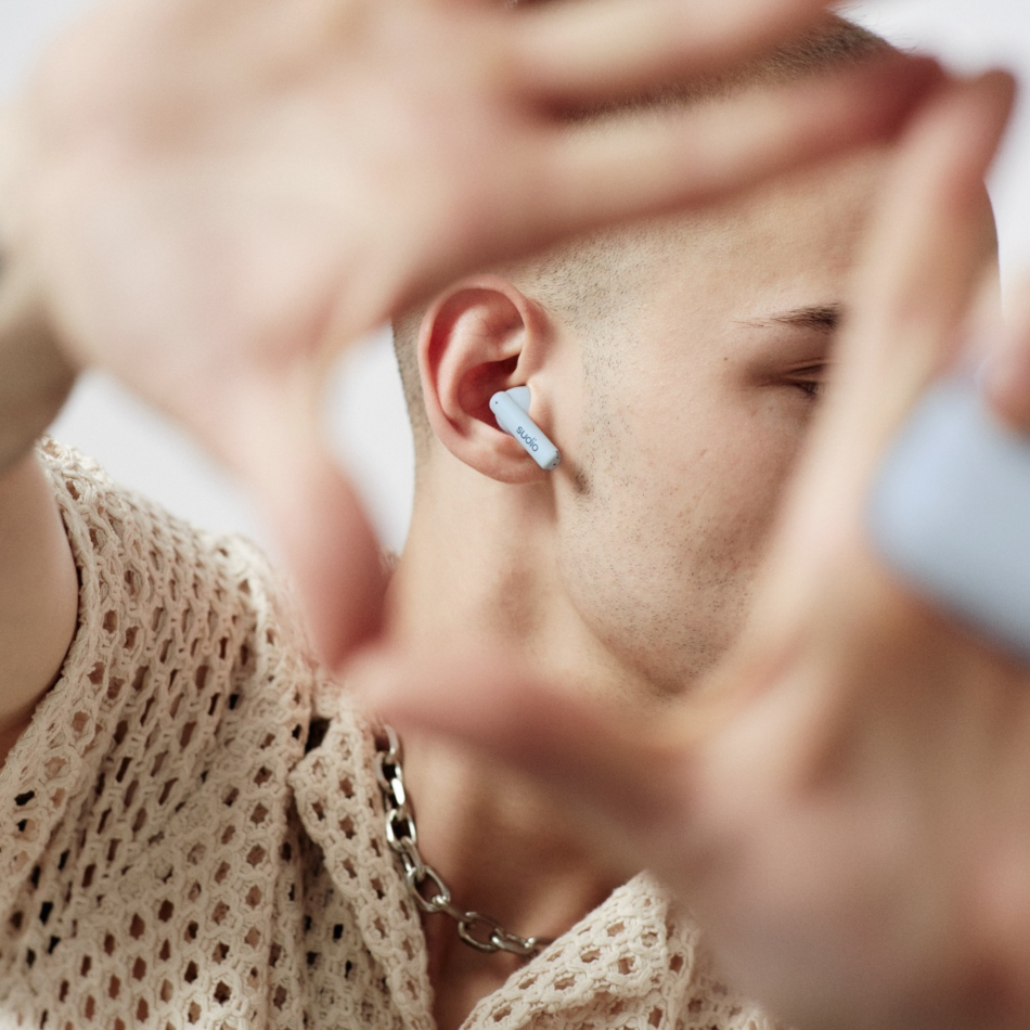AUDÍFONOS SUDIO TRUE WIRELESS LINE EARPHONES A1 MIDNIGHT BLUETOOTH AZUL PREMIUM - 7