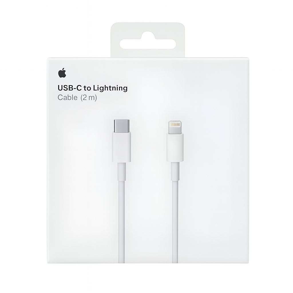 CABLE DE DATOS APPLE USB-C A LIGHTNING 2M - MQGH2AM ORIGINAL - 5