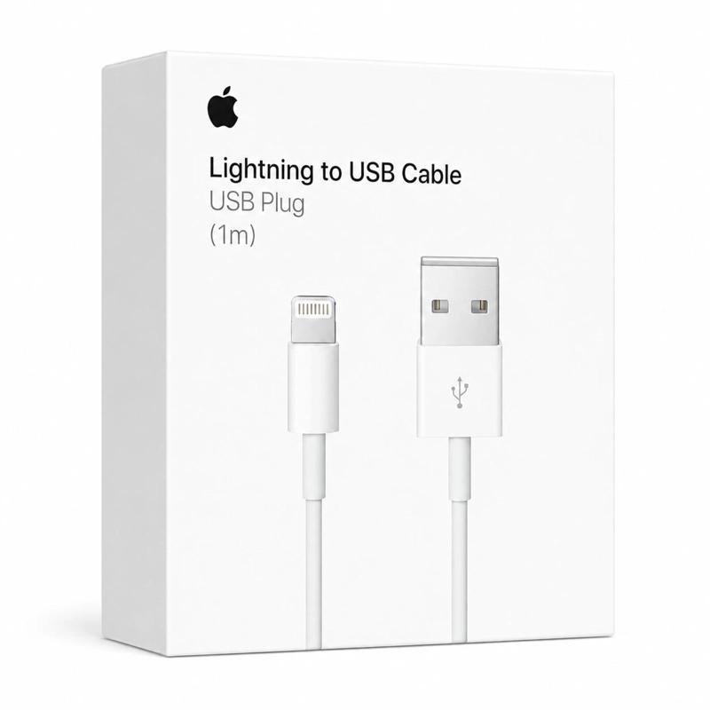 CABLE DE DATOS APPLE LIGHTNING A USB 1M ORIGINAL MUQW3AM - 1