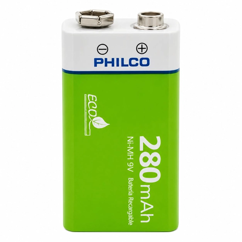 BATERÍA PHILCO 9V RECARGABLE 280 MAH – ECO FRIENDLY EDITION - 2