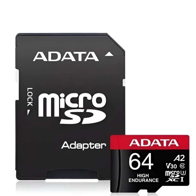 MEMORIA MICRO SD ADATA 64GB CLASE 10 PARA 4K HIGH ENDURANCE - 4