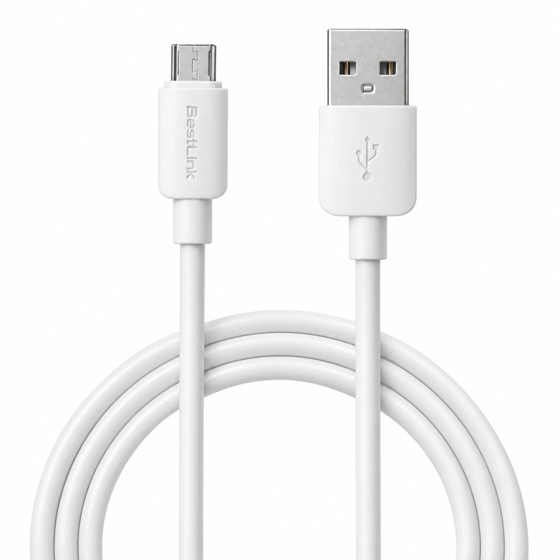 CABLE DE DATOS FUJITEL MICRO USB 1MT BLANCO USBMICRO01B - 2