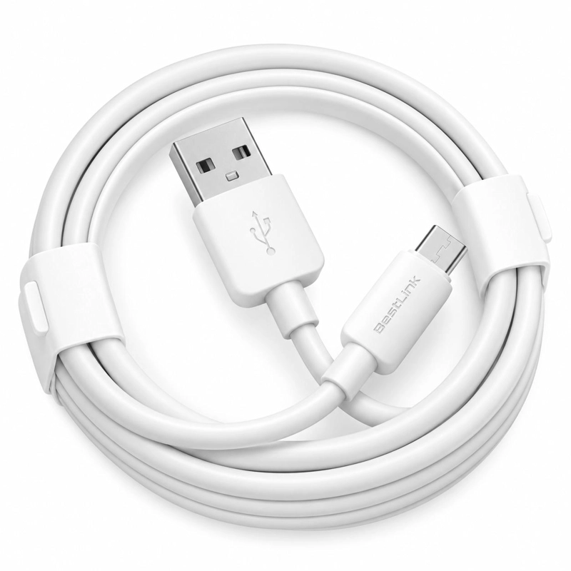 CABLE DE DATOS FUJITEL MICRO USB 1MT BLANCO USBMICRO01B - 4