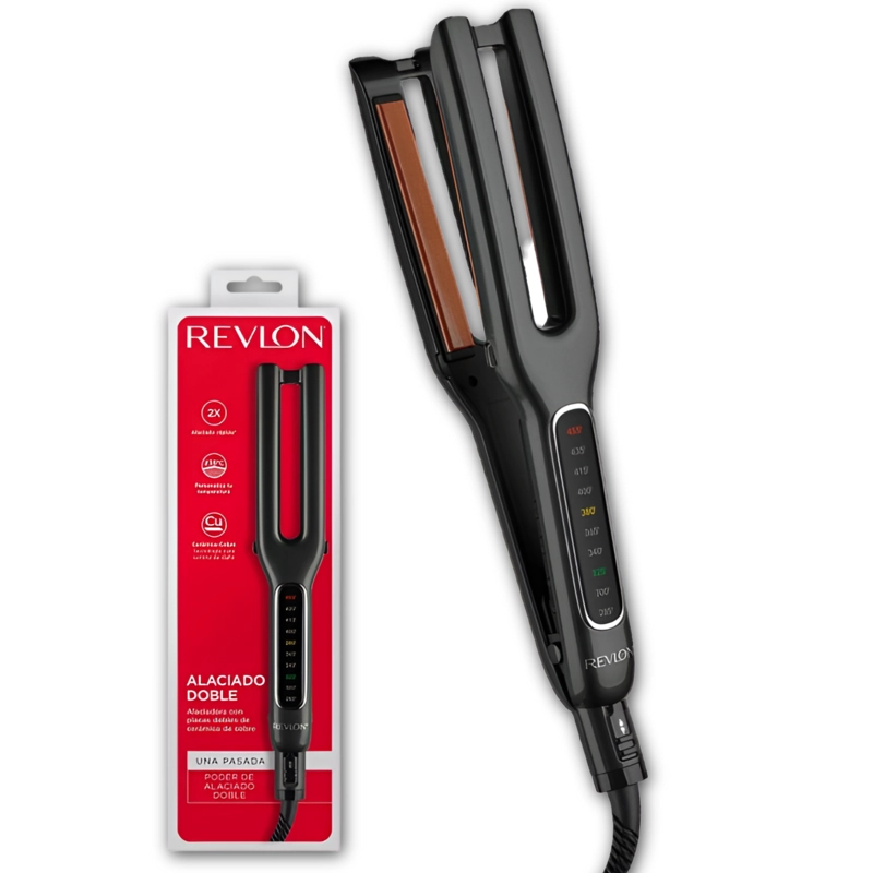 ALISADOR DE CABELLO REVLON RVST2204LA2 DUAL PANEL CERAMIC PRO 235° MAX - 4