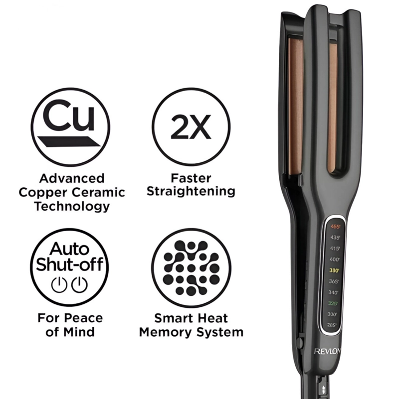 ALISADOR DE CABELLO REVLON RVST2204LA2 DUAL PANEL CERAMIC PRO 235° MAX - 9