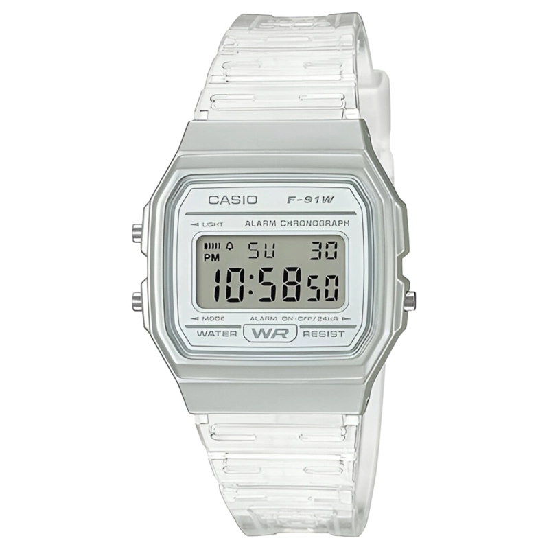 RELOJ DIGITAL CASIO MUJER SILVER F-91WS-7DF - 2