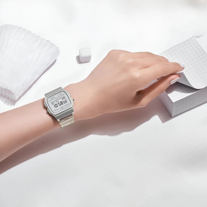 RELOJ DIGITAL CASIO MUJER SILVER F-91WS-7DF - 5