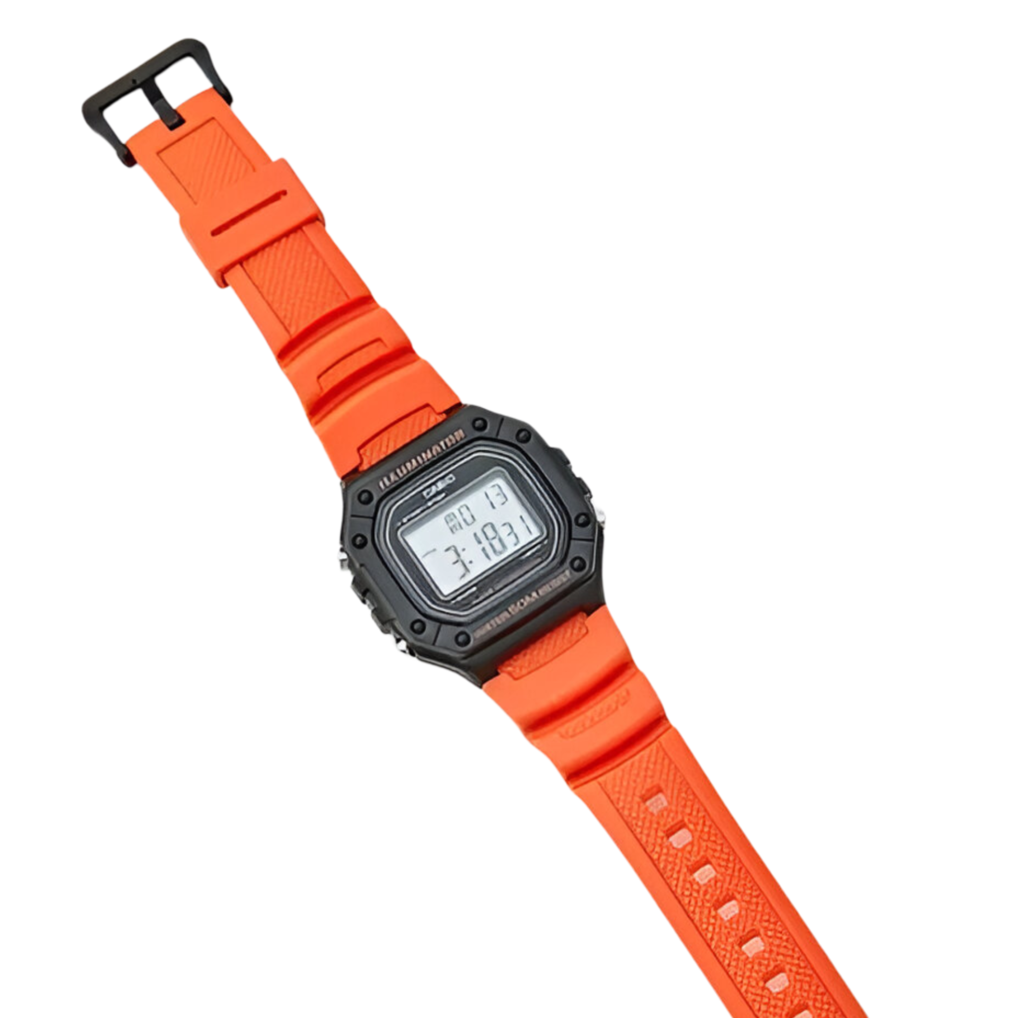 RELOJ DE PULSERA CASIO HOMBRE W-218H-4B2VDF ORANGE EDITION - 5