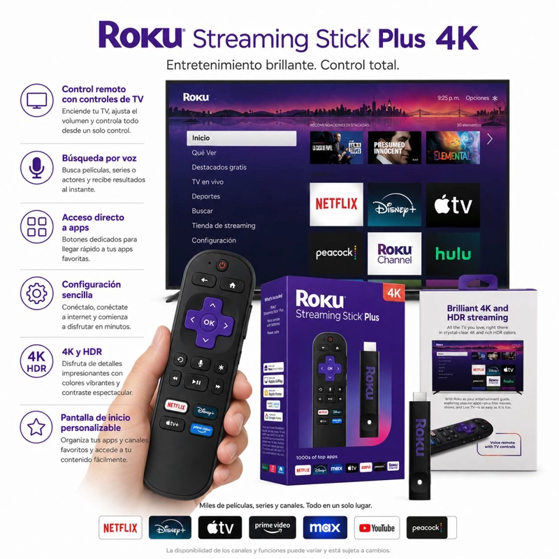 ROKU TV PREMIERE EDITION UHD 4K + HDR STREAMING TV QUAD-CORE - 4