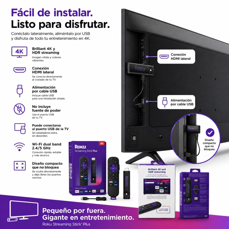 ROKU TV PREMIERE EDITION UHD 4K + HDR STREAMING TV QUAD-CORE - 5
