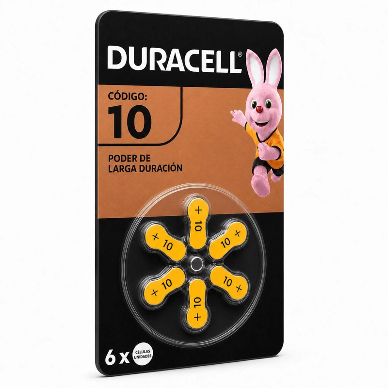 PILA DURACELL 10 AUDITIVA PACK DE 6U 1.45V LARGA DURACIÓN - 2