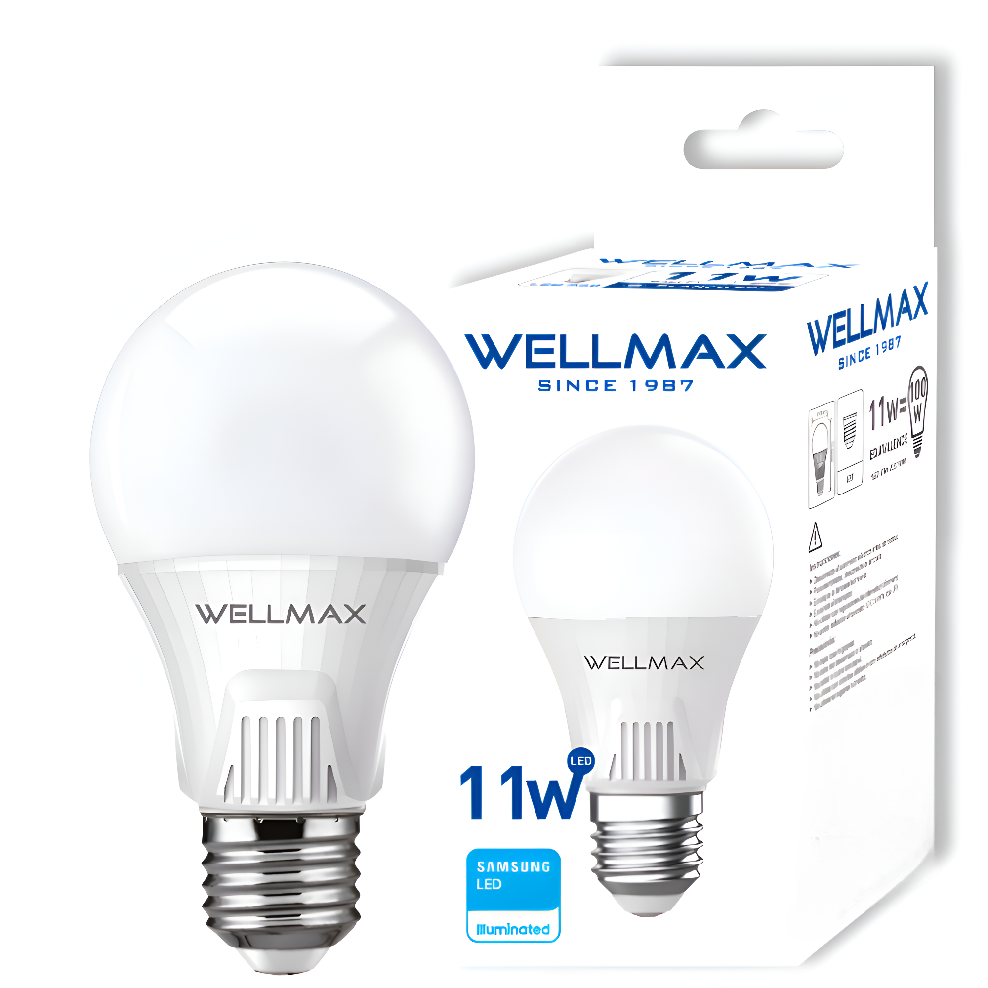 AMPOLLETA LED OEM BALLET A60 11 W F WELLMAX E-27 11 W LUZ FRÍA 1050LM LED SAMSUNG - 1