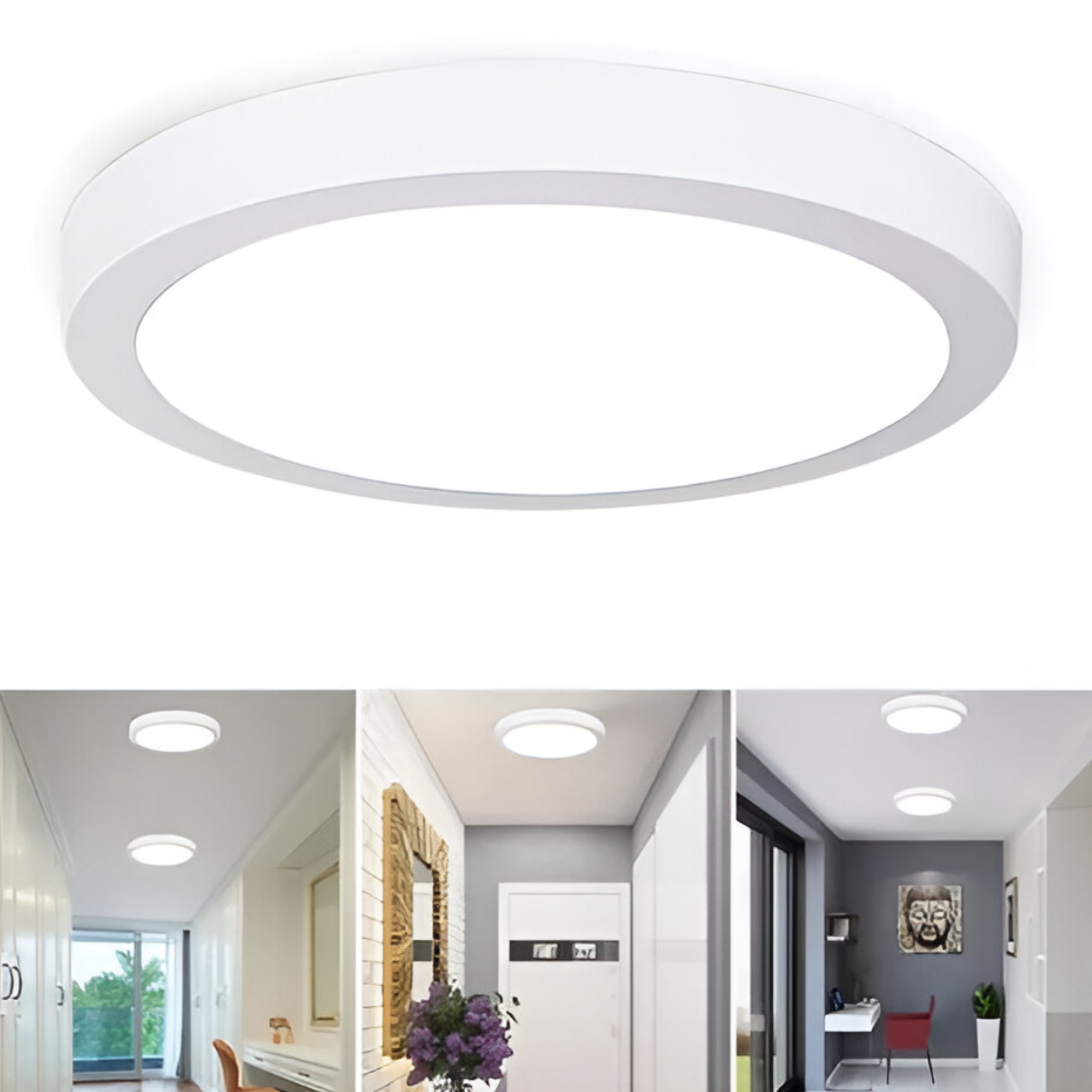 PLAFON LED SOBREPUESTO LOGIC 18W LUZ FRIA BLACKLIGHT 1440LM - 5