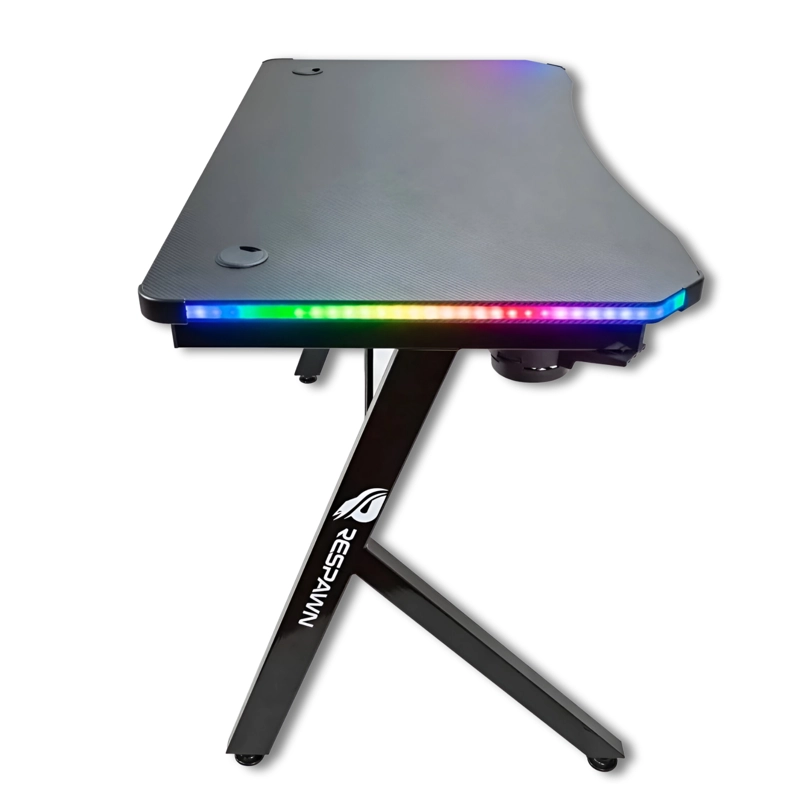 ESCRITORIO RESPAWN GT500 GAMER FULL RGB + PAD XL + C. REMOTO ACERO - 2