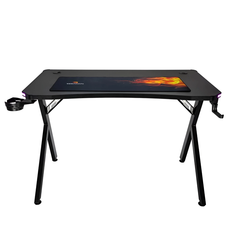 ESCRITORIO RESPAWN GT500 GAMER FULL RGB + PAD XL + C. REMOTO ACERO - 3