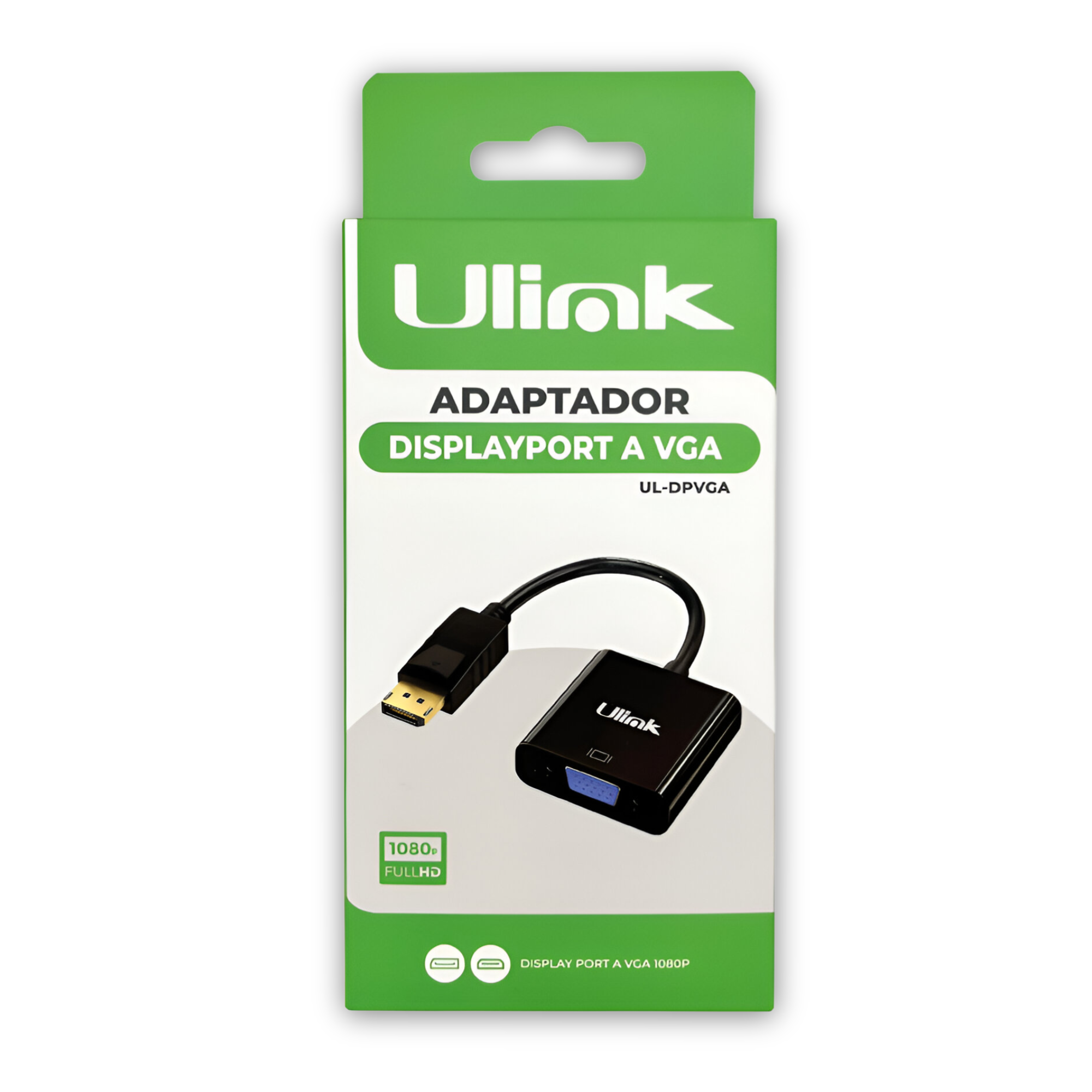 ADAPTADOR ALÁMBRICO ULINK VIDEO DISPLAY PORT A VGA FHD UL-DPVGA - 5