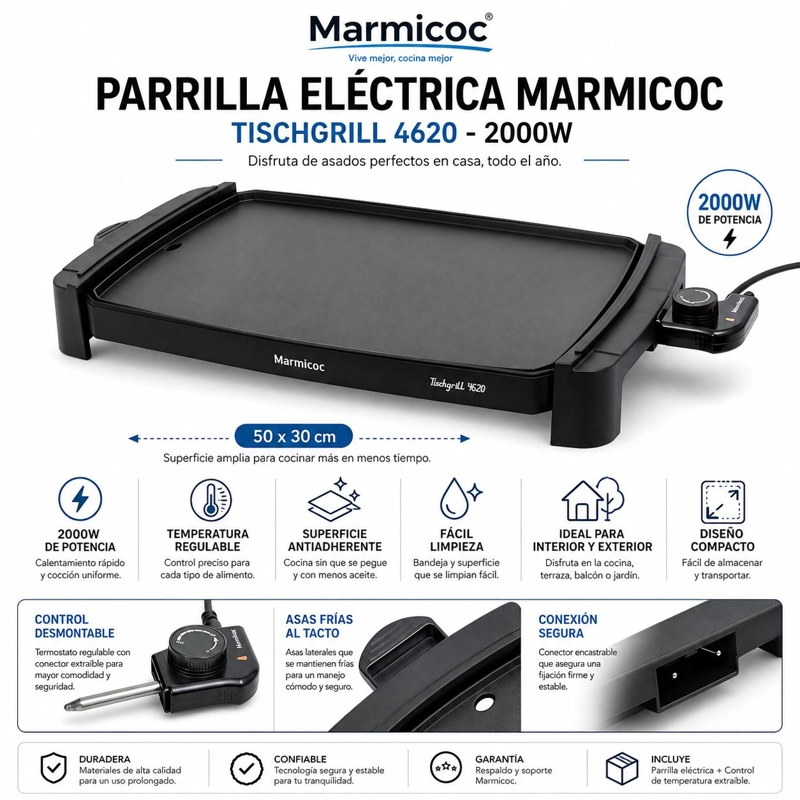 PARRILLA MARMICOC ELÉCTRICA TISCHGRILL 4620 PREMIUM LINE - 7