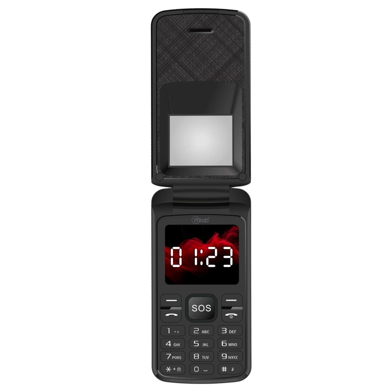 MICROLAB TELÉFONO MICROLAB SENIOR 9312 32 MB 32 MB RAM 1.3 MP 1 " 4G ADULTO MAYOR CON BOTON S.O.S MLAB BK