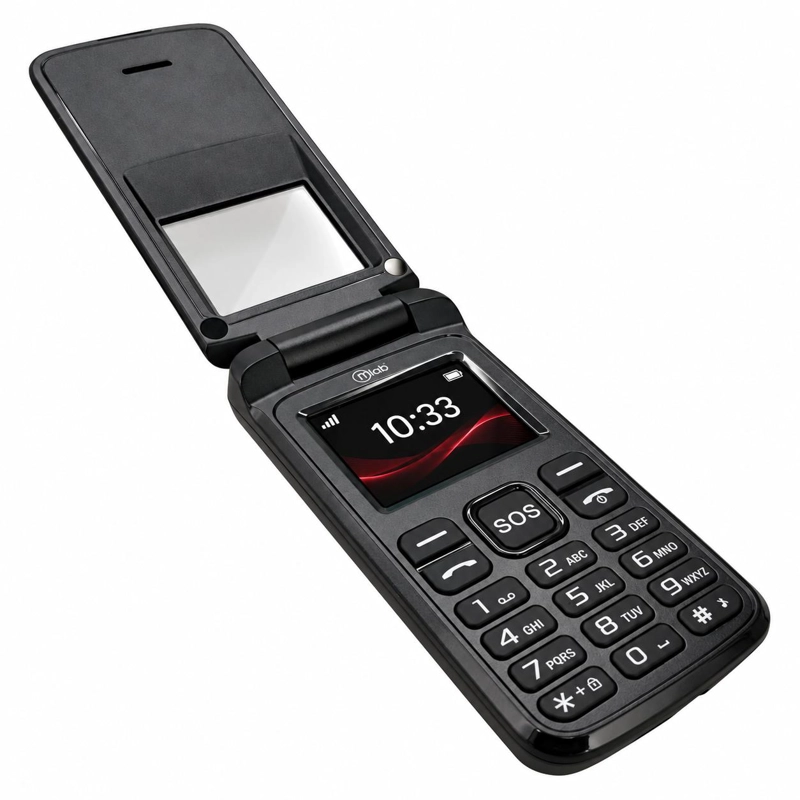 TELÉFONO MICROLAB SENIOR 9312 32 MB 32 MB RAM 1.3 MP 1 " 4G ADULTO MAYOR CON BOTON S.O.S MLAB BK - 4